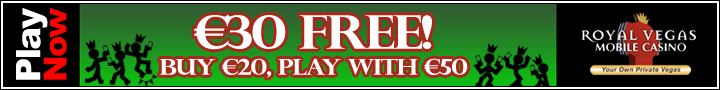 Royal Vegas Mobile offers new players a fantastic &pound;/&euro;30 Free offer!